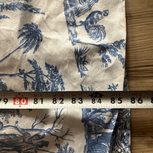 French Country Scenic Toile Design Romantic Cotton Blue White Full Queen Duvet - Picture 7 of 9